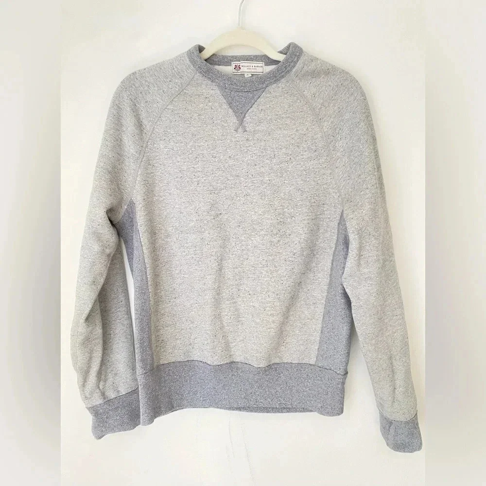 Wallace & Barnes Raglan Sleeve Sweatshirt Men’s Small J. Crew Pullover Crewneck